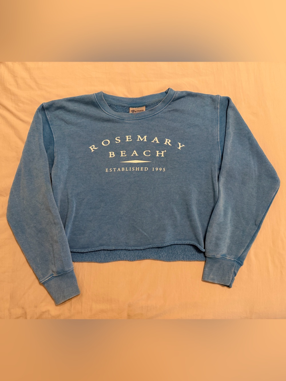 ROSEMARY BEACH Raw Hemmed Crewneck